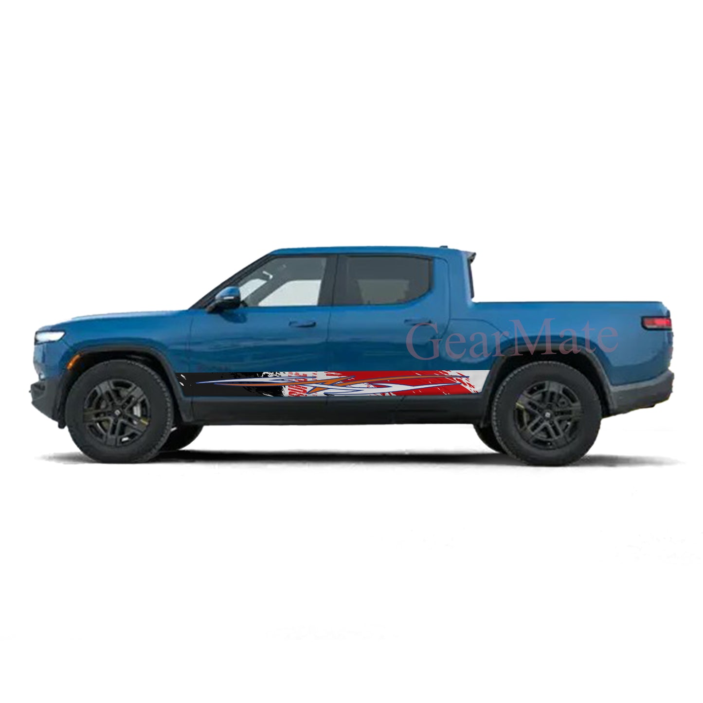 Born To Overtake Rocker Panel Graphic Decal Kit (Left & Right Sides) - High Quality Vinyl for Trucks & SUVs