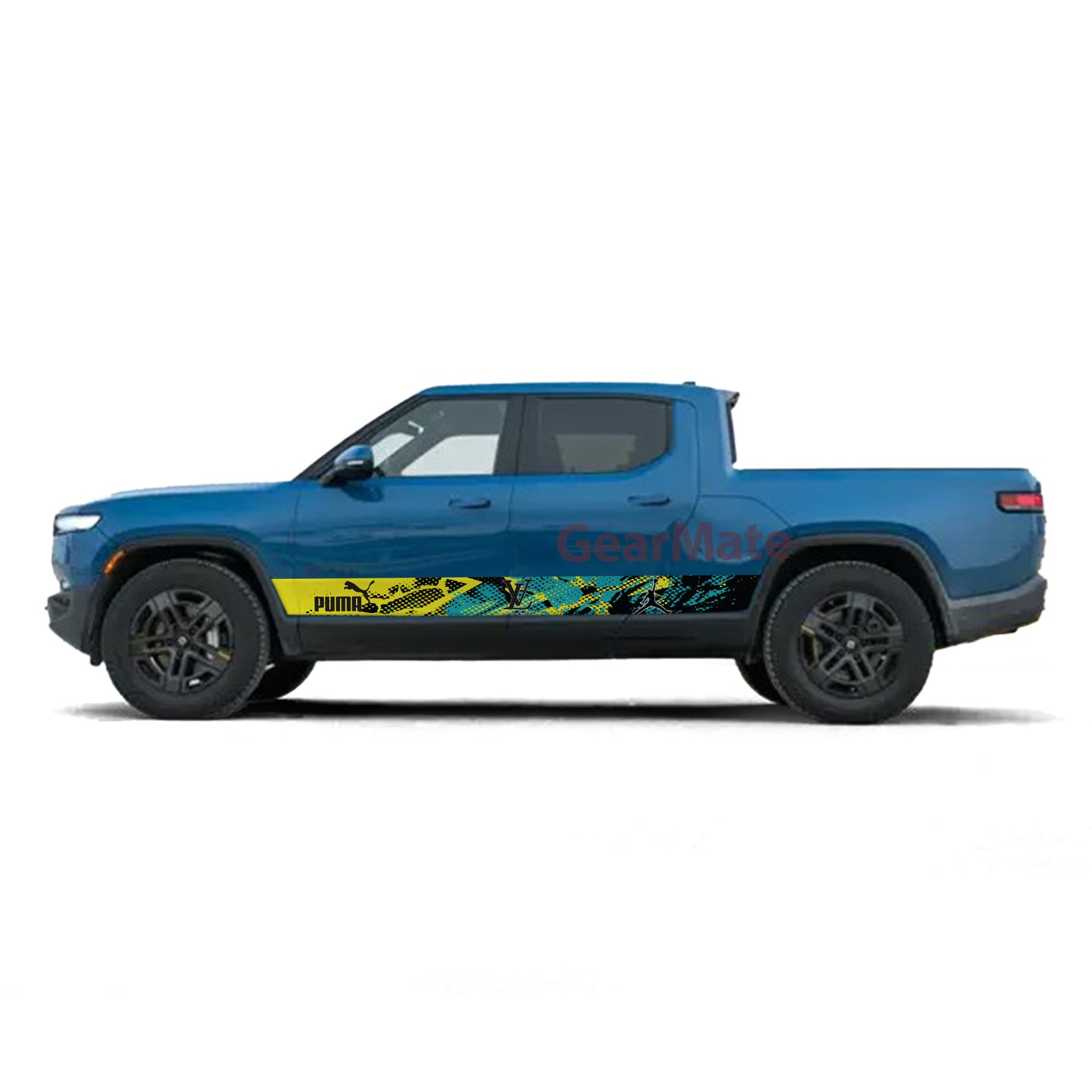 Sport YG Louis Vuitton Fashion Rocker Panel Graphic Decal Kit (Left & Right Sides) - High Quality Vinyl for Trucks & SUVs