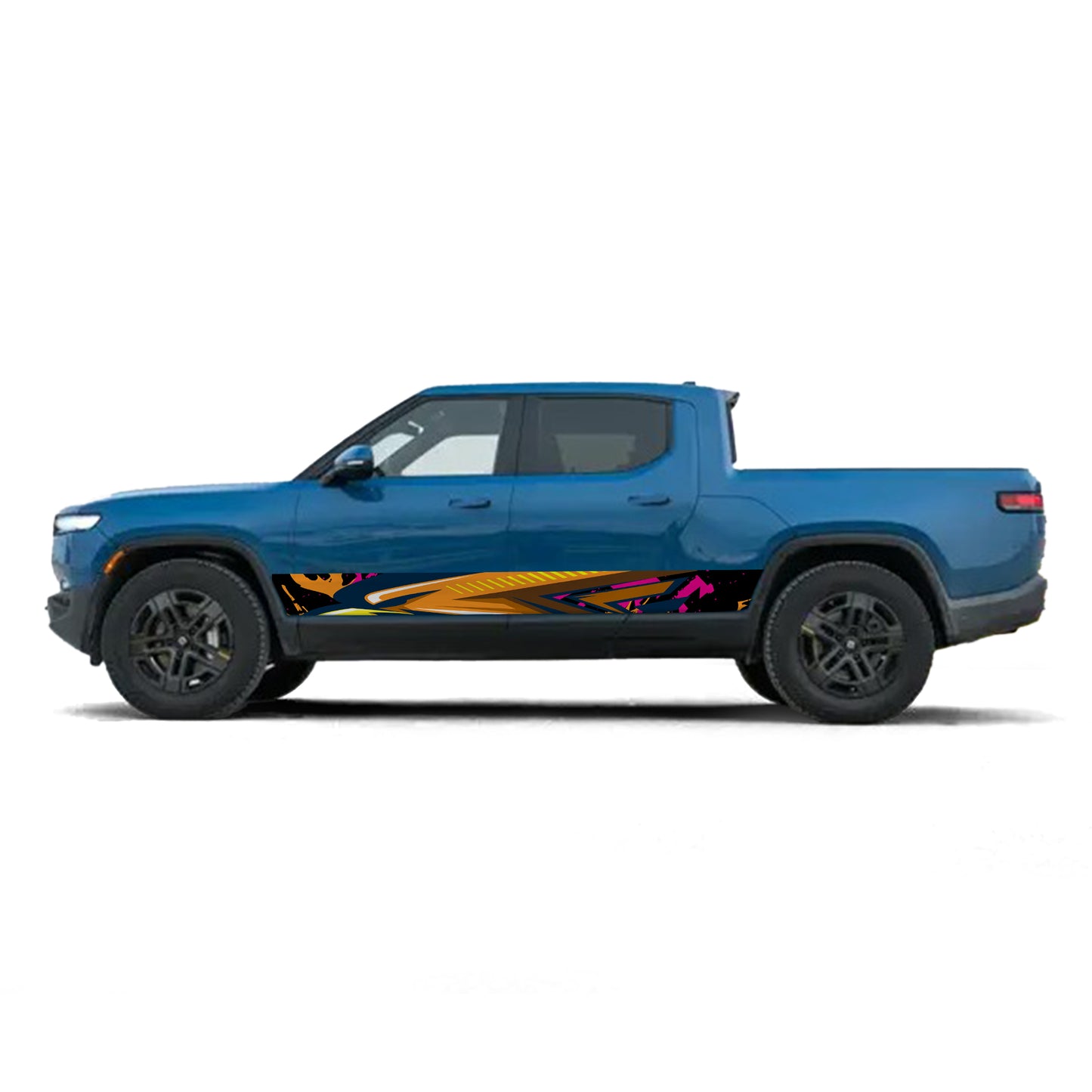 Eagle Pink Rocker Panel Graphic Decal Kit (Left & Right Sides) - High Quality Vinyl for Trucks & SUVs