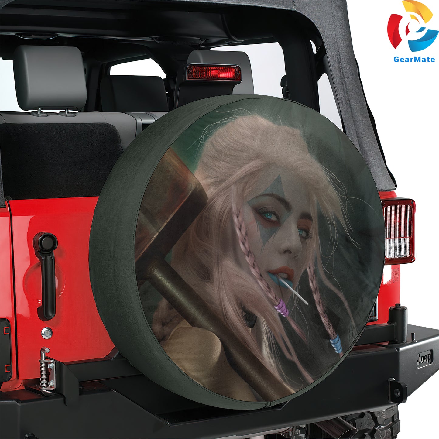 DC Harley Quinn Comics Spare Tire Cover – Premium Waterproof UV Resistant Protector