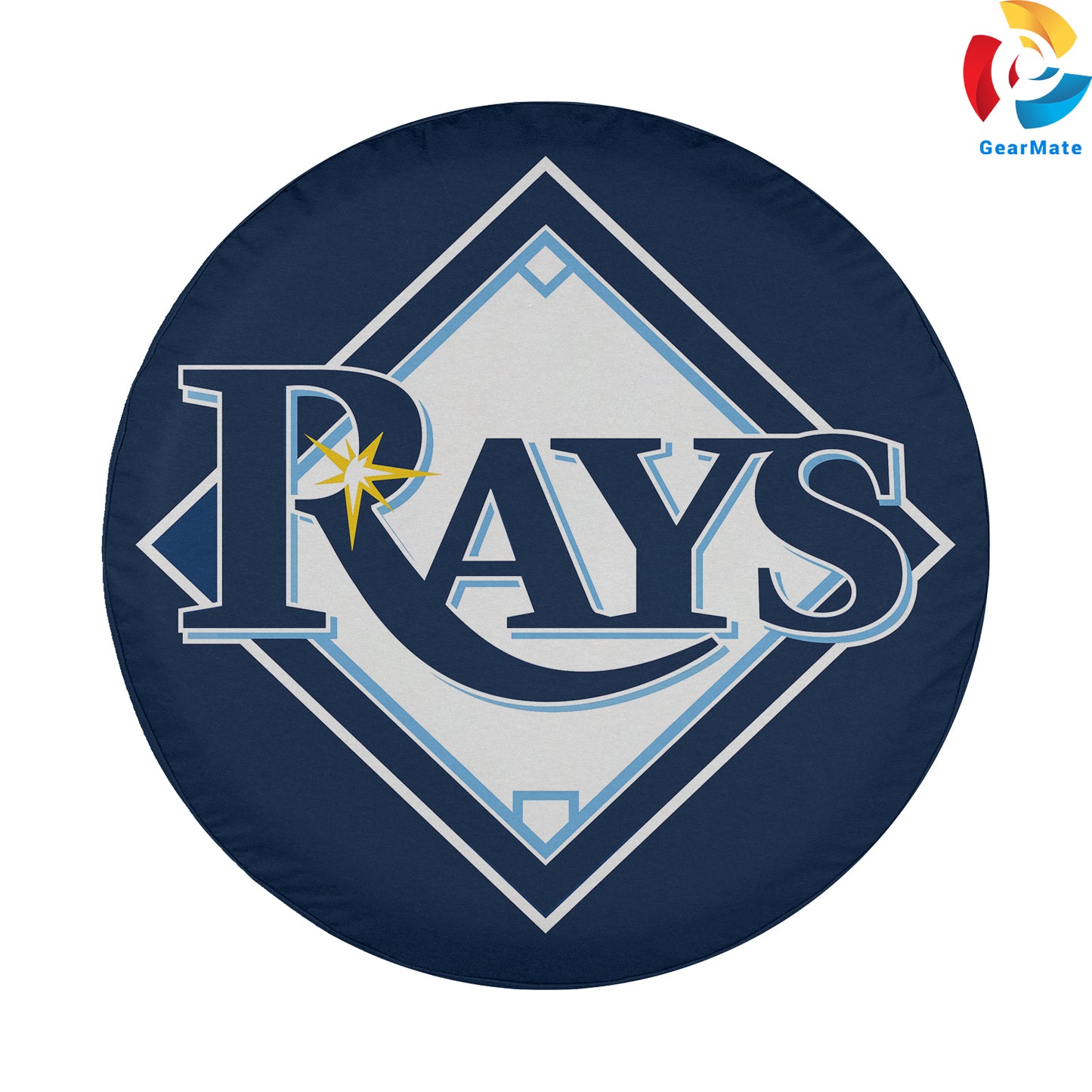Tampa Bay Rays MLB Spare Tire Cover – Premium Waterproof UV-Resistant Protector