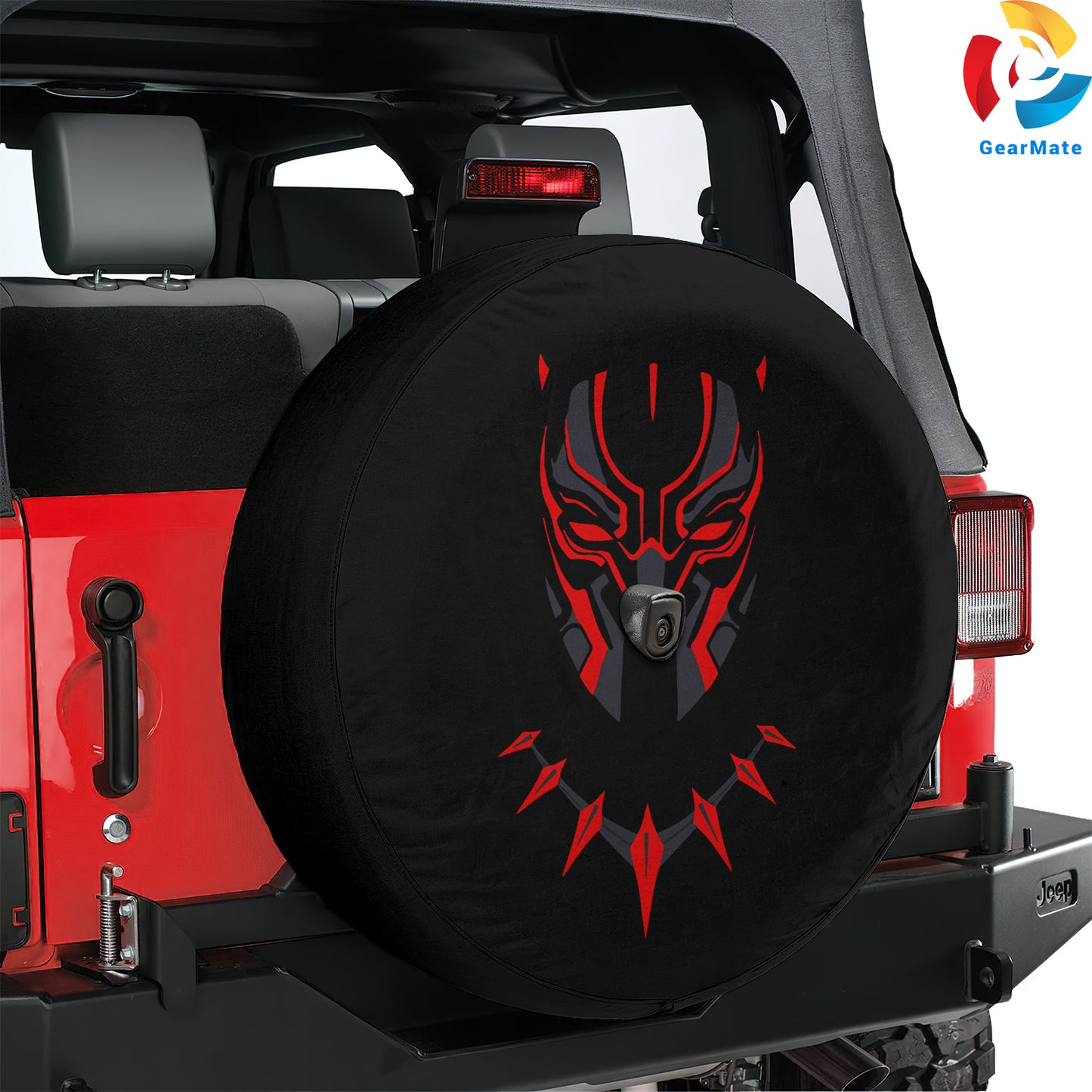 Black Panther Marvel Spare Tire Cover – Premium Waterproof UV Resistant Protector