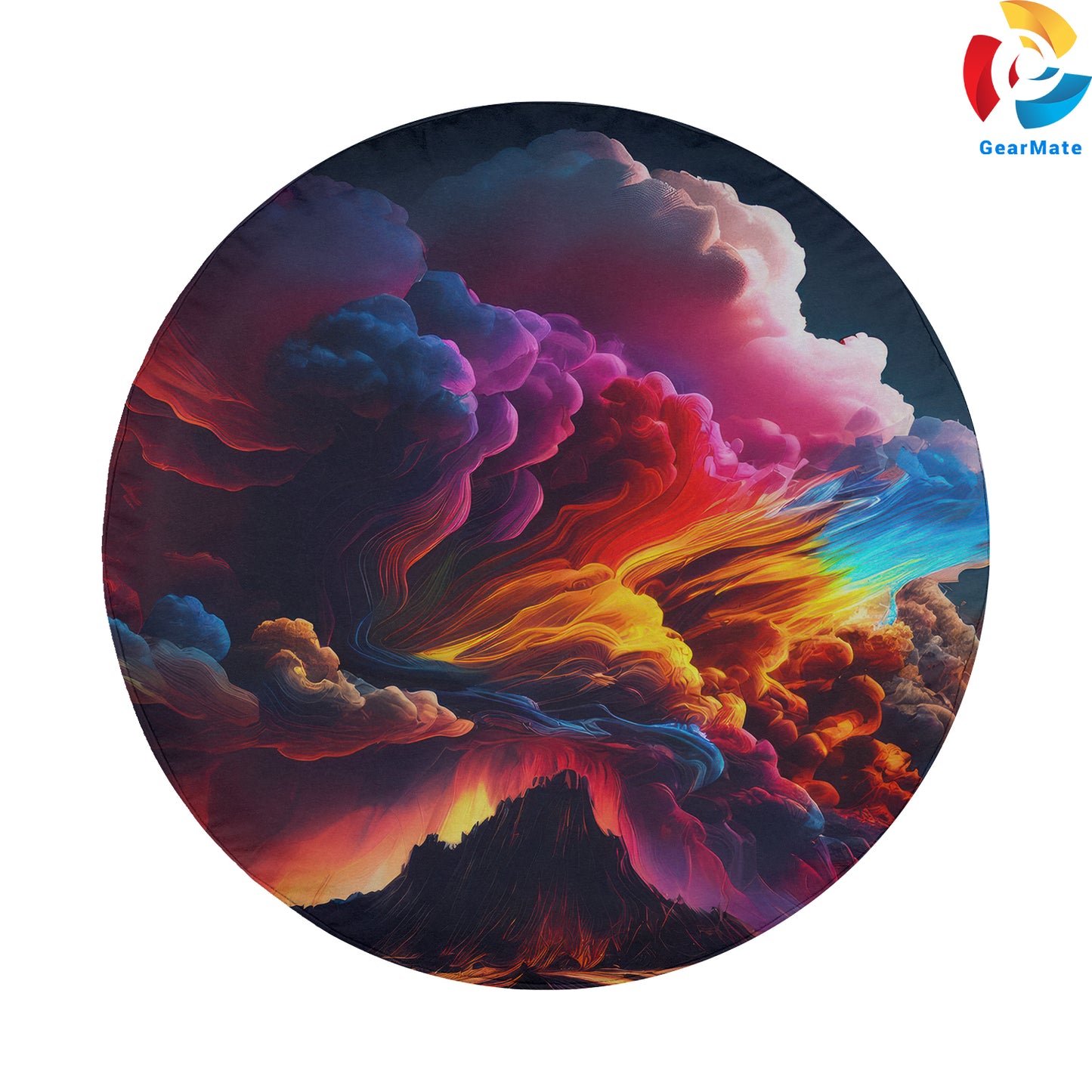 Colorful Clouds Spare Tire Cover – Premium Waterproof UV Resistant Protector