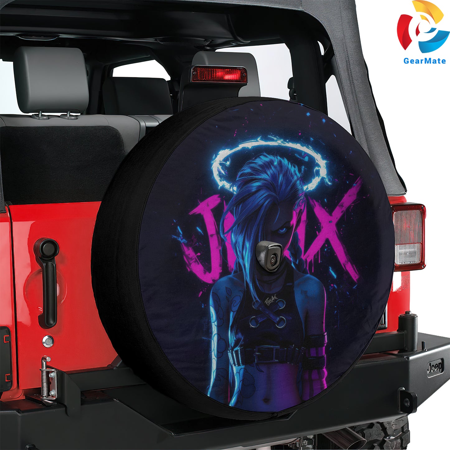 Jinx (Arcane) Spare Tire Cover – Premium Waterproof UV Resistant Protector