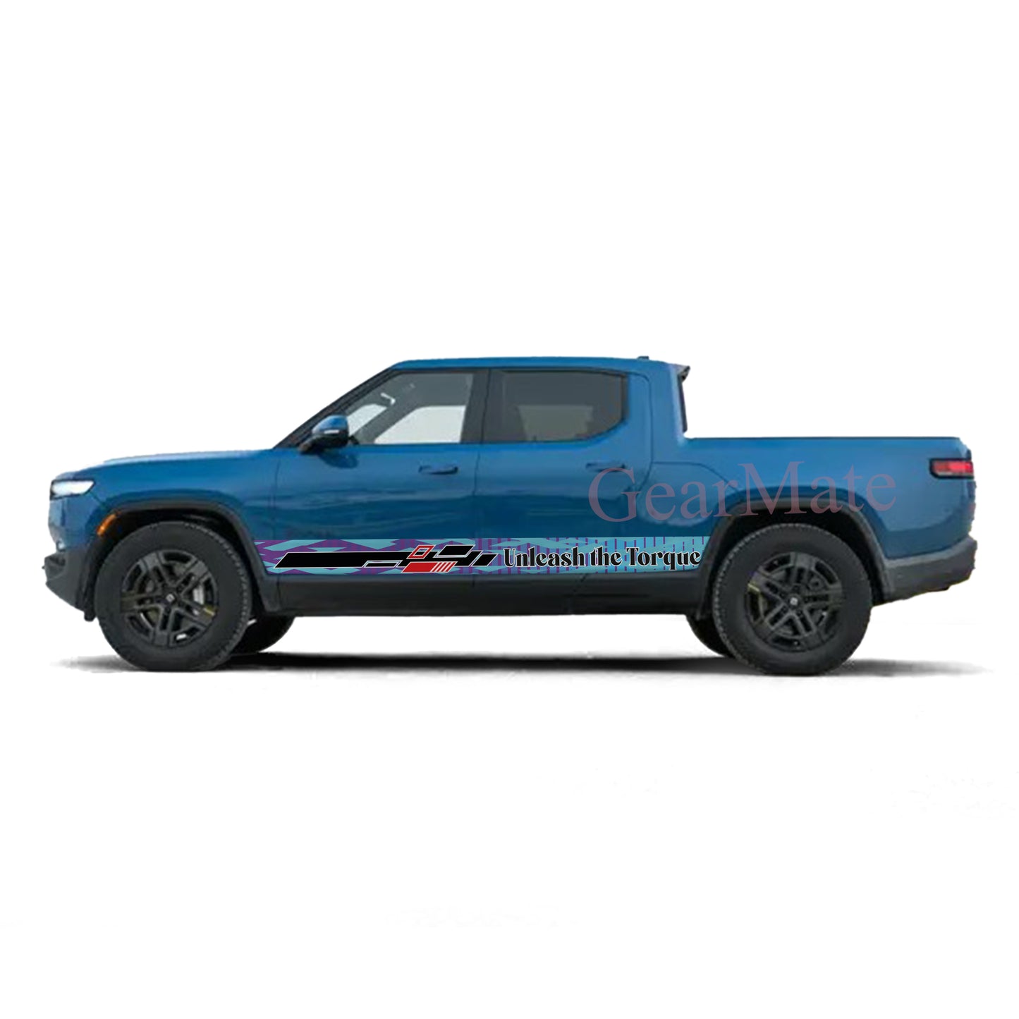 Unleash the Torque Rocker Panel Graphic Decal Kit (Left & Right Sides) - High Quality Vinyl for Trucks & SUVs