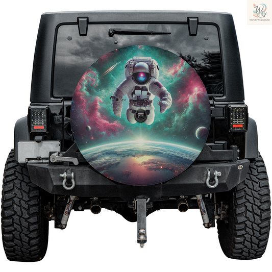 Astronaut 1 Spare Tire Cover – Waterproof UV Resistant Protector with Camera Hole