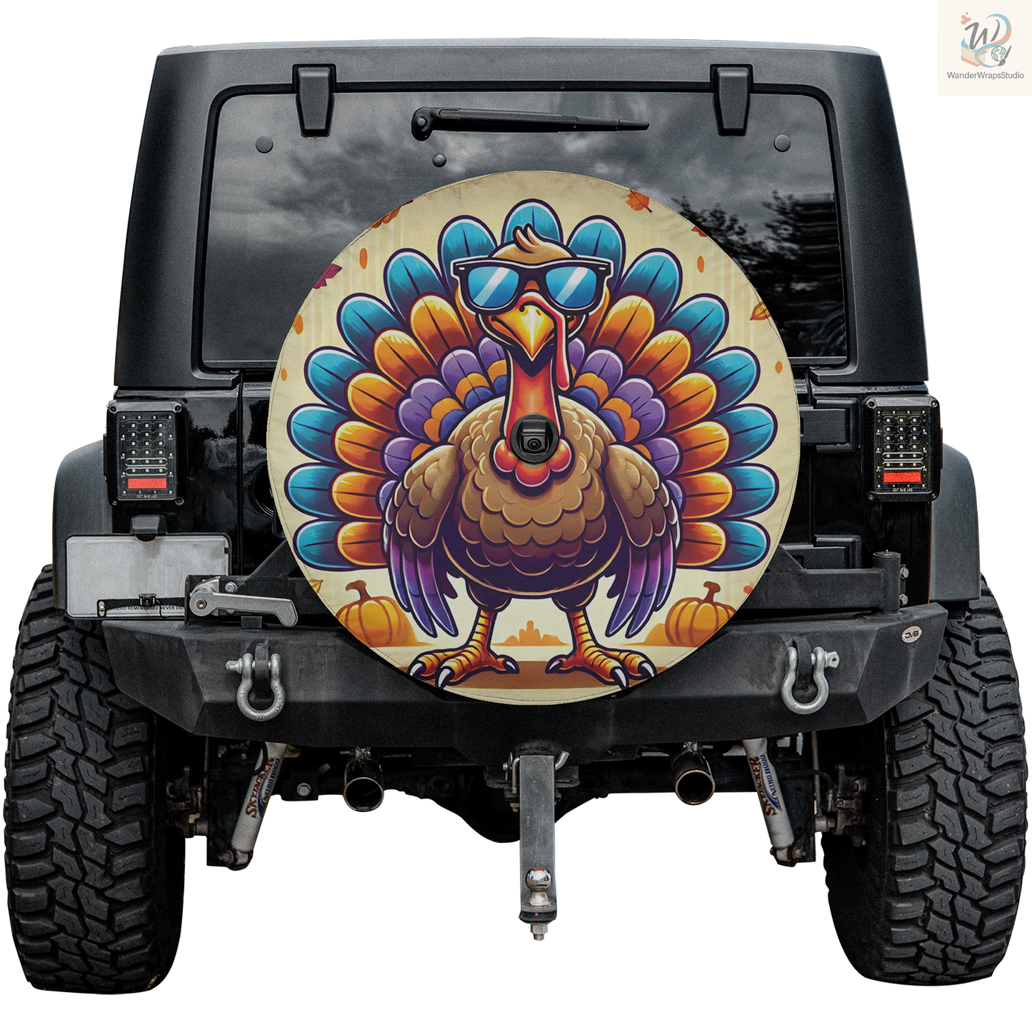 Sunglasses Turkey Spare Tire Cover – Waterproof UV Resistant Protector with Camera Hole