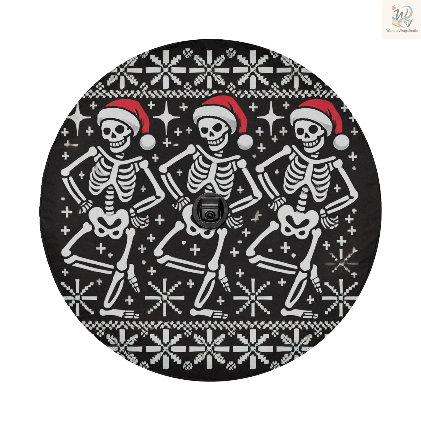 Skeleton Dancing Part 1 Spare Tire Cover – Waterproof UV Resistant Protector with Camera Hole