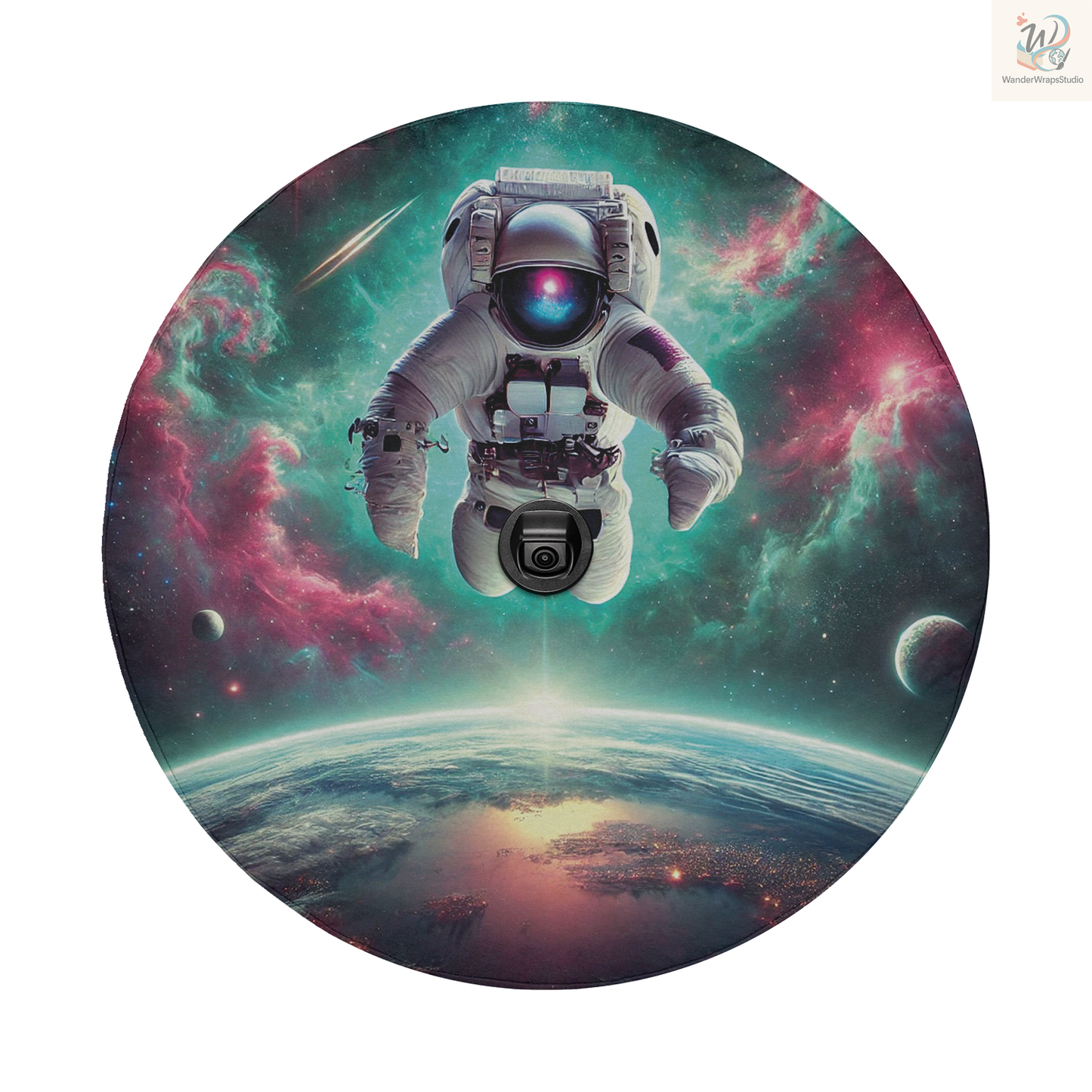 Astronaut 1 Spare Tire Cover – Waterproof UV Resistant Protector with Camera Hole