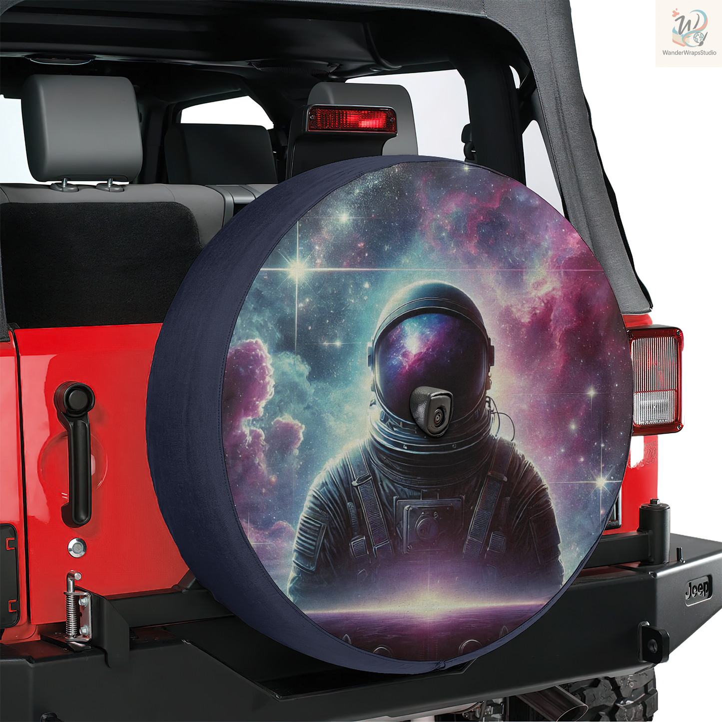 Astronaut Spare Tire Cover – Waterproof UV Resistant Protector with Camera Hole