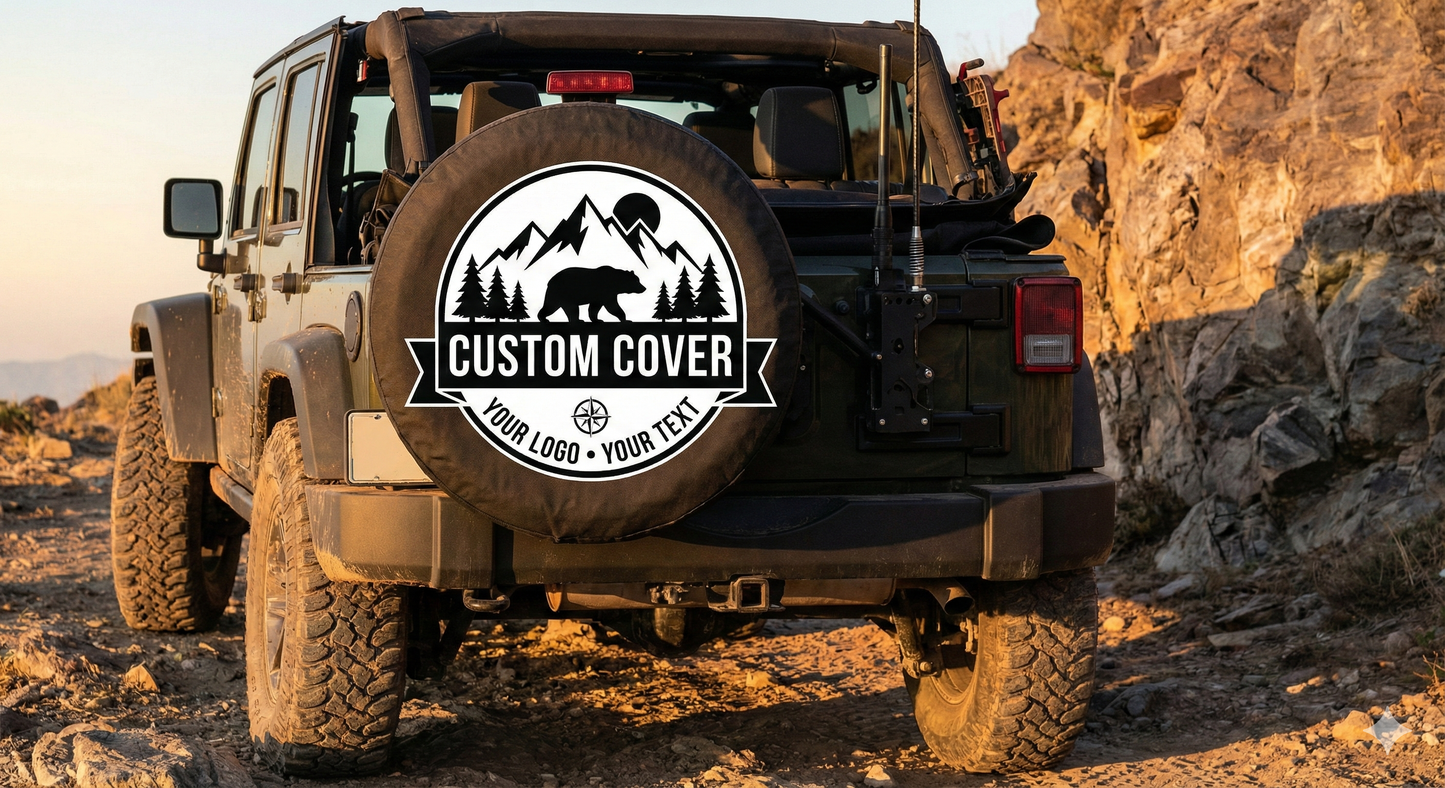 American Pride Spare Tire Cover – Waterproof UV Resistant Protector with Camera Hole