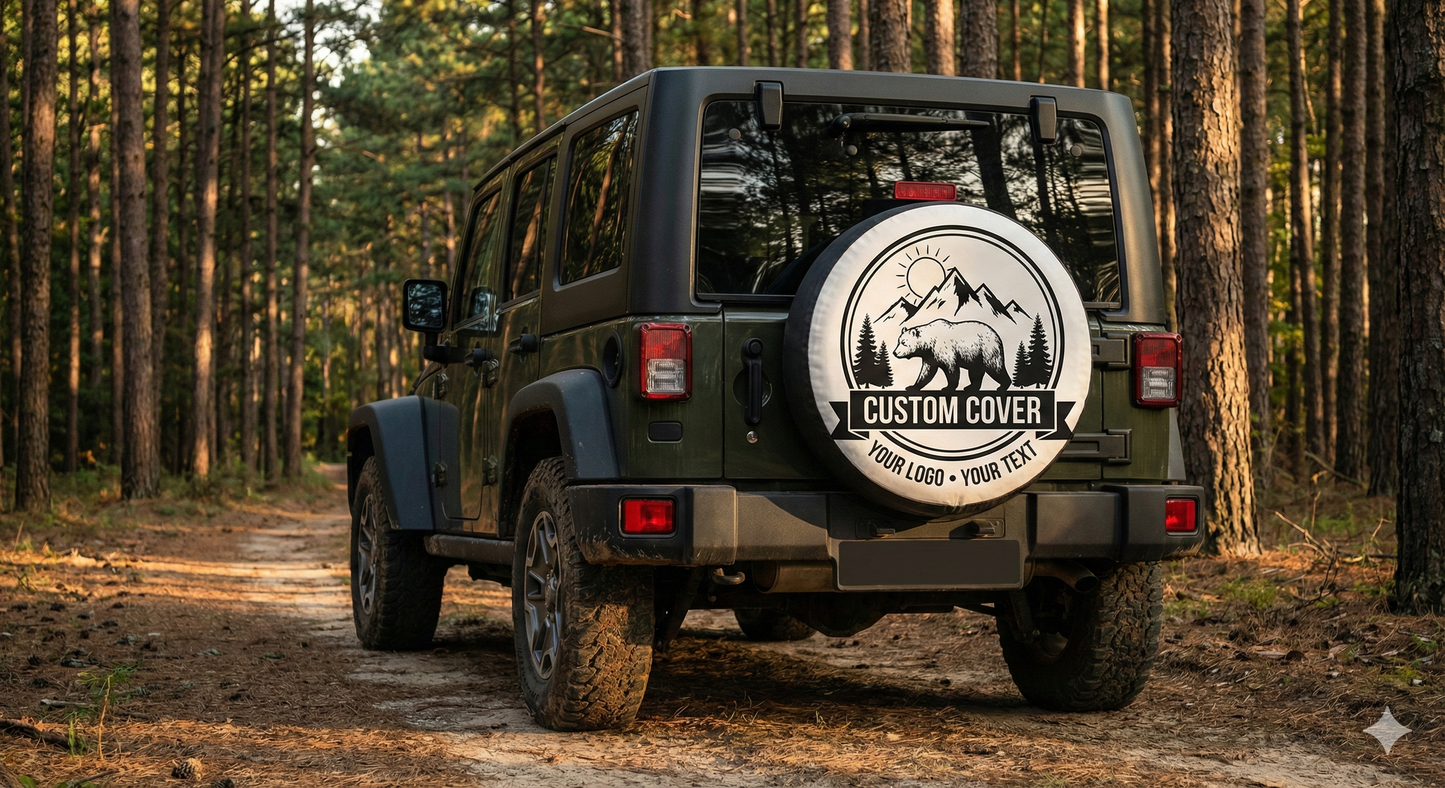 American Pride Spare Tire Cover – Waterproof UV Resistant Protector with Camera Hole