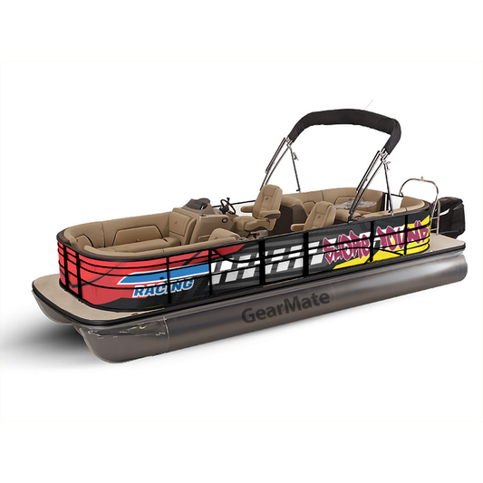 Pontoon Shore Bound Boat Wrap Decal (Left and Right Sides) – Custom Vinyl Graphic Kit | Durable, Weatherproof, DIY Install